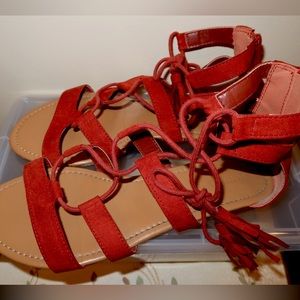 Forever 21 | Rust Tassel-Tie Gladiator Sandal - Women
